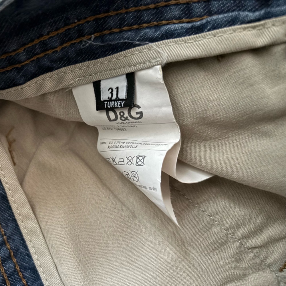 Dolce & Gabbana Magic "Man" Medium Blue Straight-Leg Jeans Sz 31 - Picture 3 of 11
